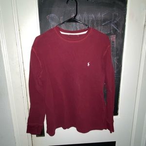 POLO RALPH LAUREN: Waffle sweatshirt and 1/4 zip